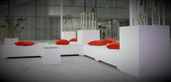 witte loungebank